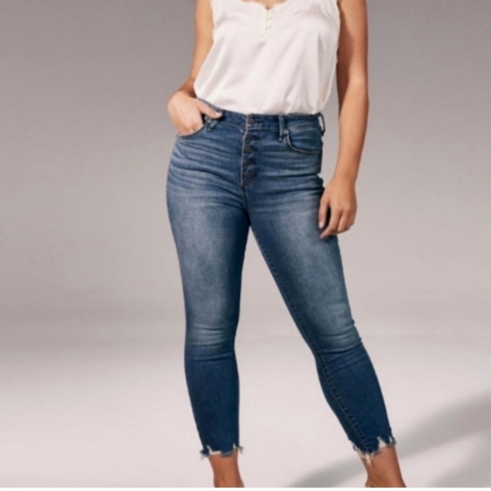 Abercrombie and Fitch High Rise Ankle Jeans